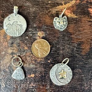 Jes MaHarry Sterling Silver 4 piece charm set. New with tags.